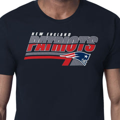 New England Patriots Starter Logo Push Graphic T-Shirt Navy | NFL