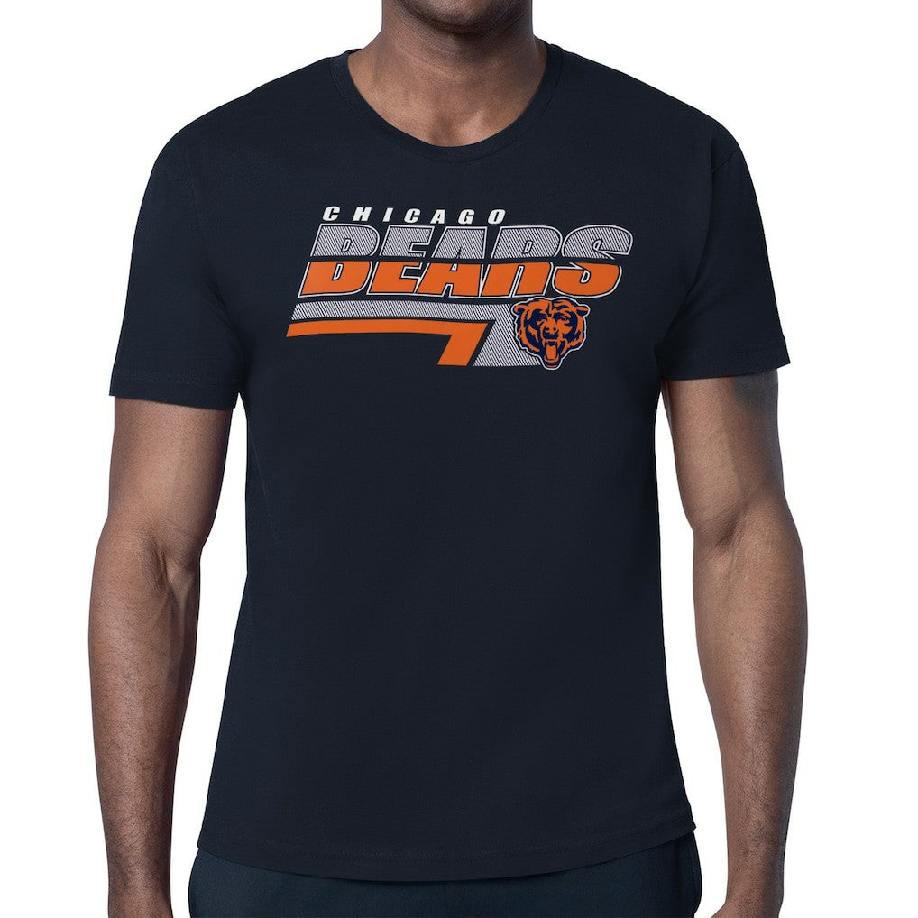Chicago Bears Starter Logo Push Graphic T-Shirt Navy | NFL