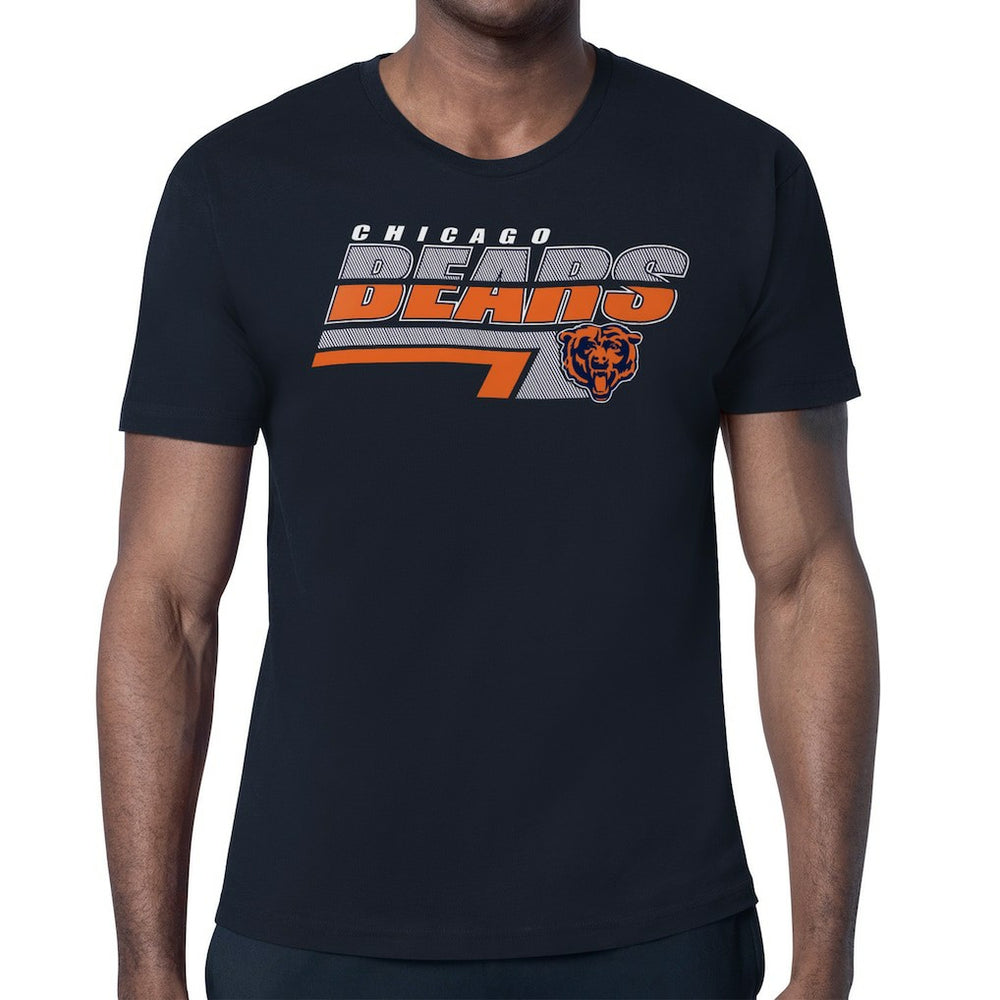 Chicago Bears Starter Logo Push Graphic T-Shirt Navy | NFL