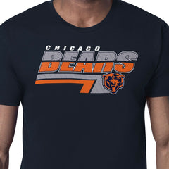 Chicago Bears Starter Logo Push Graphic T-Shirt Navy | NFL