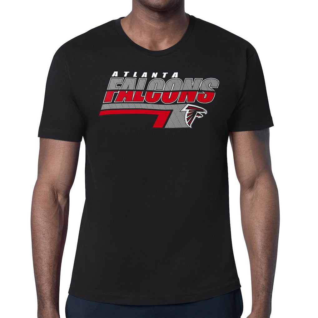 Atlanta Falcons Starter Logo Push Graphic T-Shirt Black | NFL