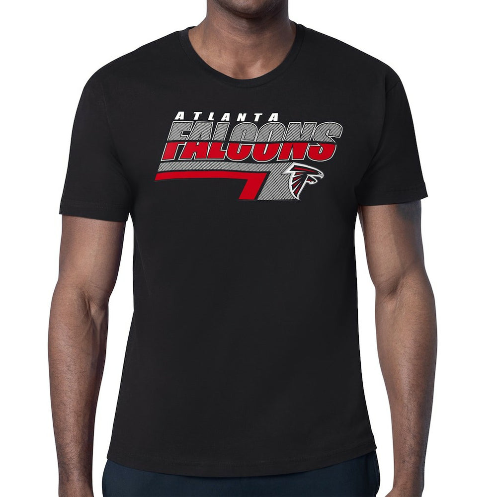 Atlanta Falcons Starter Logo Push Graphic T-Shirt Black | NFL