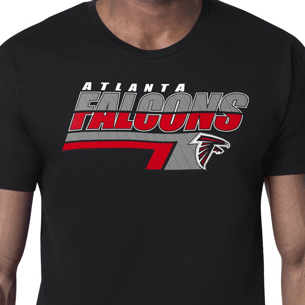 Atlanta Falcons Starter Logo Push Graphic T-Shirt Black | NFL