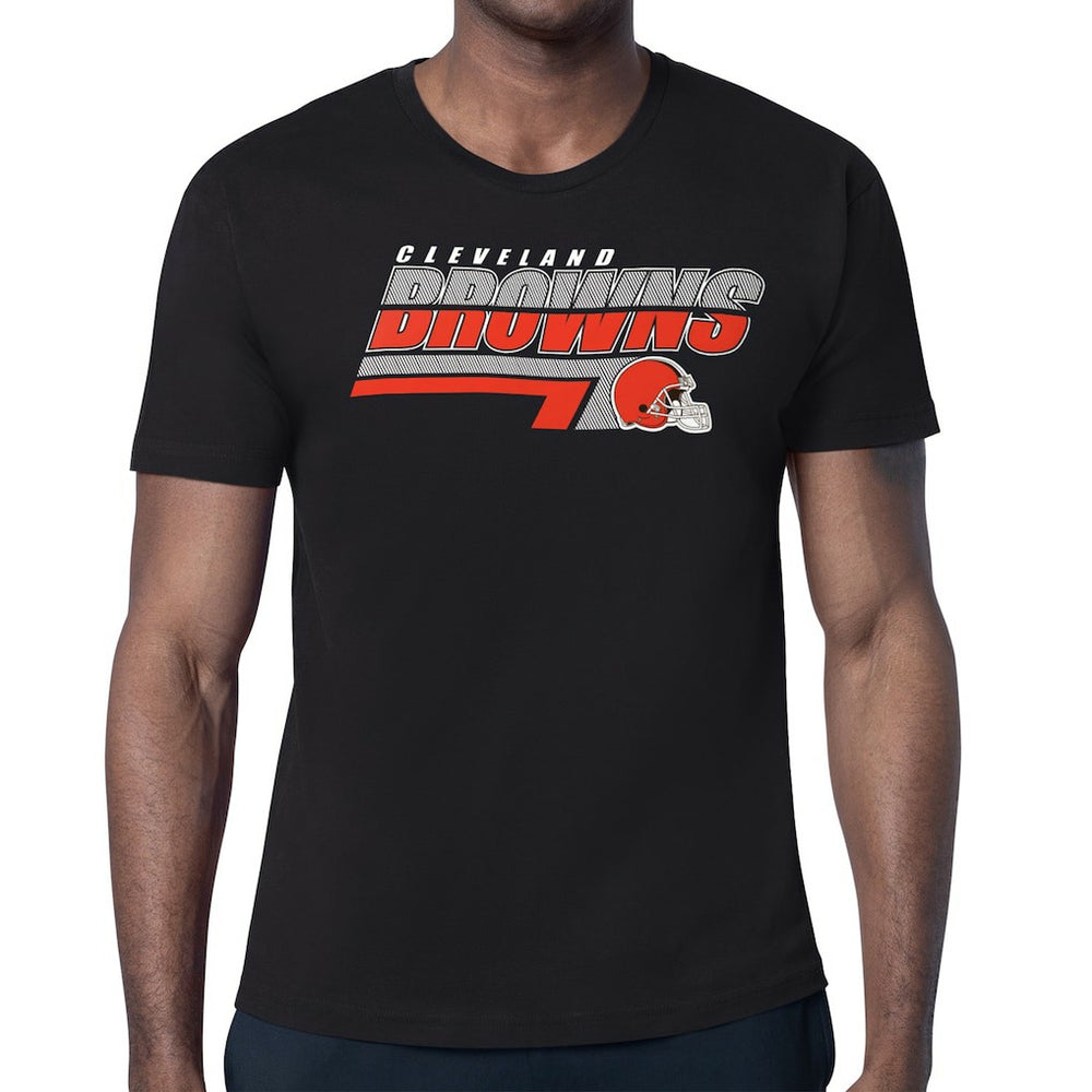 Cleveland Browns Starter Logo Push Graphic T-Shirt Black | NFL