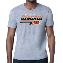 Cincinnati Bengals Starter Logo Push Graphic T-Shirt Heather Gray | NFL
