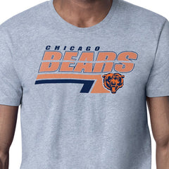 Chicago Bears Starter Logo Push Graphic T-Shirt Heather Gray | NFL