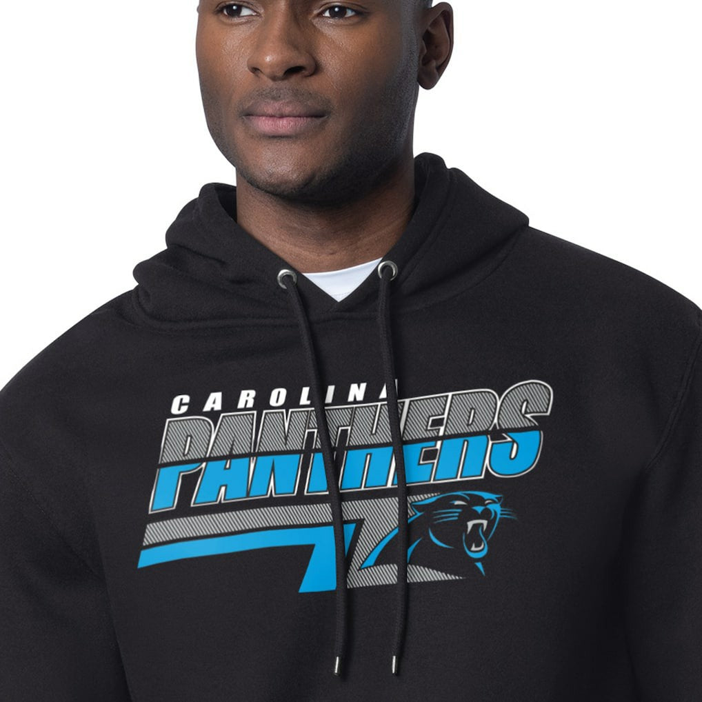 Carolina Panthers Starter Logo Push Graphic Hoodie Black | NFL