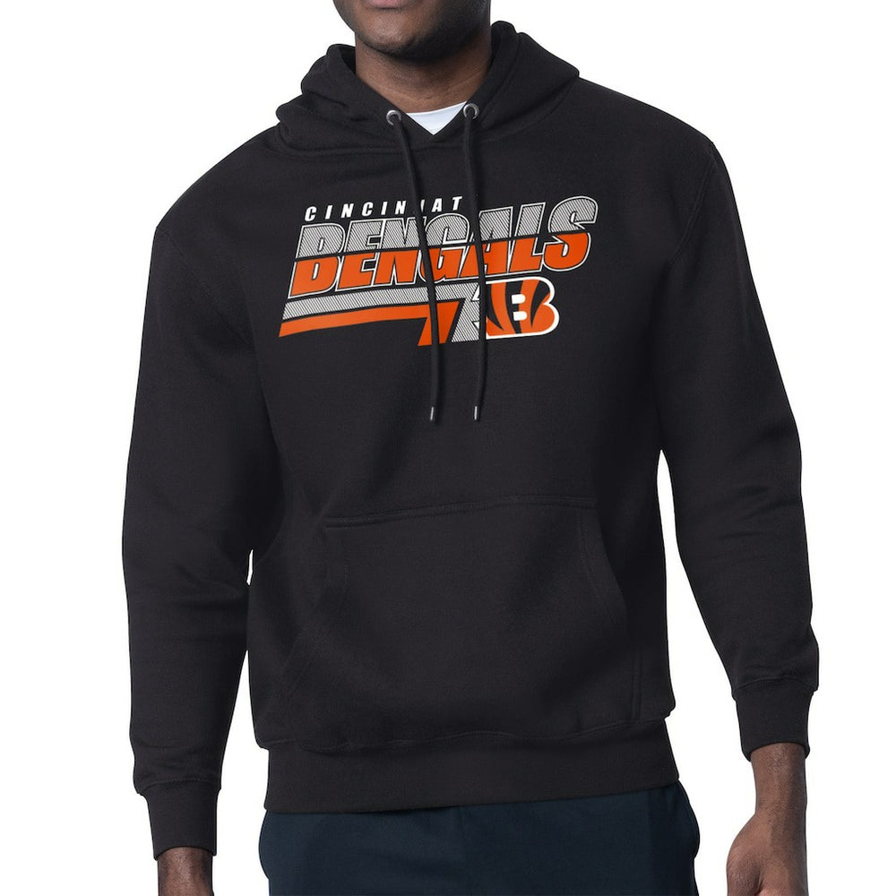 Cincinnati Bengals Starter Logo Push Graphic Hoodie Black | NFL