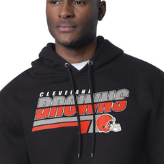 Cleveland Browns Starter Logo Push Graphic Hoodie Black | NFL