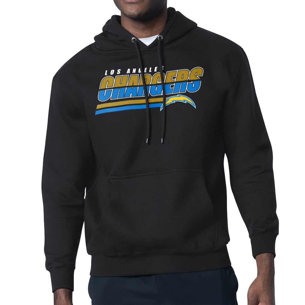 Los Angeles Chargers Starter Logo Push Graphic Hoodie Black | NFL
