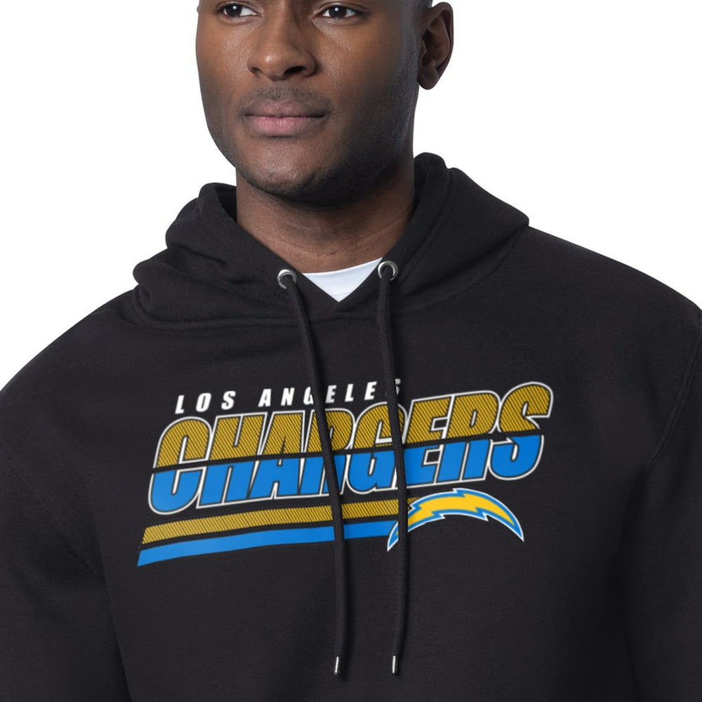 Los Angeles Chargers Starter Logo Push Graphic Hoodie Black | NFL