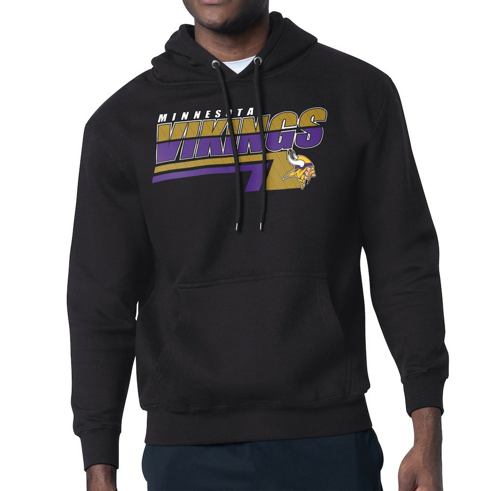 Minnesota Vikings Starter Logo Push Graphic Hoodie Black | NFL