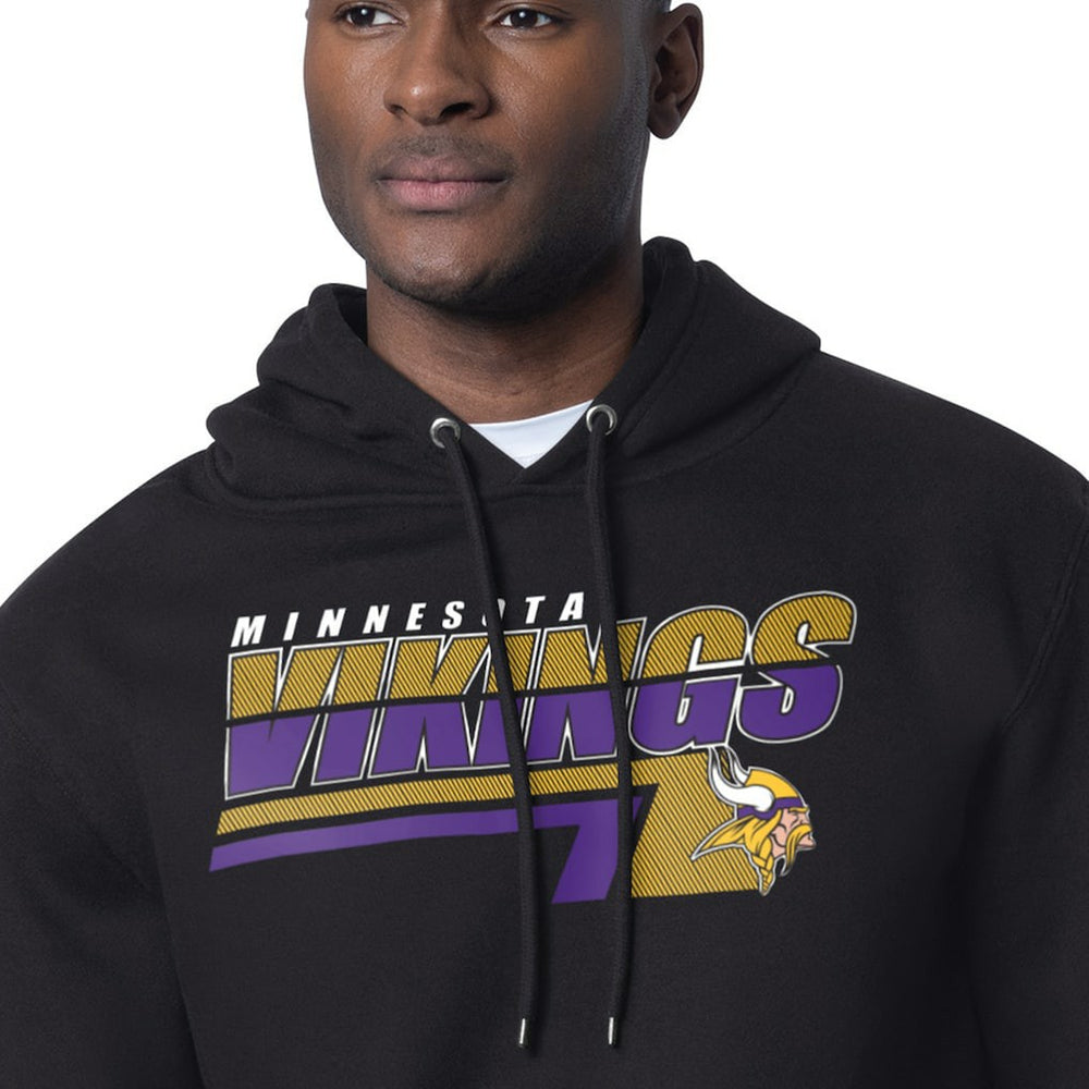Minnesota Vikings Starter Logo Push Graphic Hoodie Black | NFL