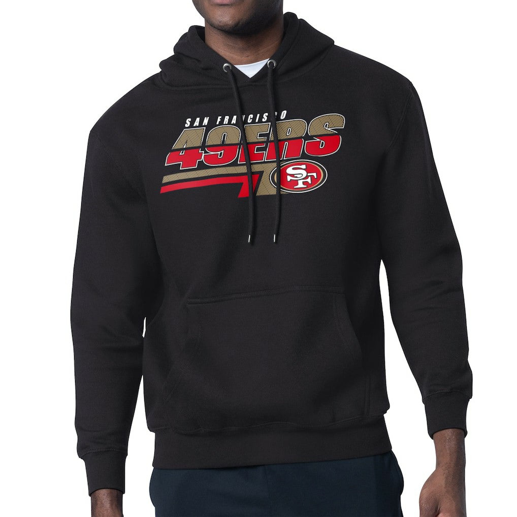 San Francisco 49ers Starter Logo Push Graphic Hoodie Black | NFL