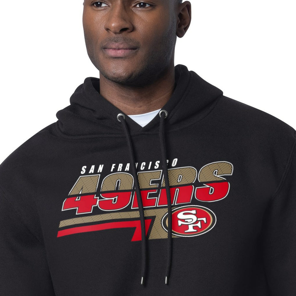 San Francisco 49ers Starter Logo Push Graphic Hoodie Black | NFL