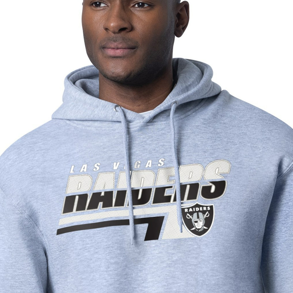 Las Vegas Raiders Starter Logo Push Graphic Hoodie Heather Gray | NFL