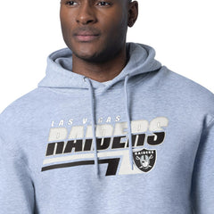 Las Vegas Raiders Starter Logo Push Graphic Hoodie Heather Gray | NFL