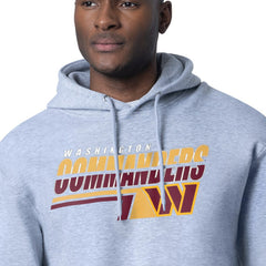 Washington Commanders Starter Logo Push Graphic Hoodie Heather Gray | NFL