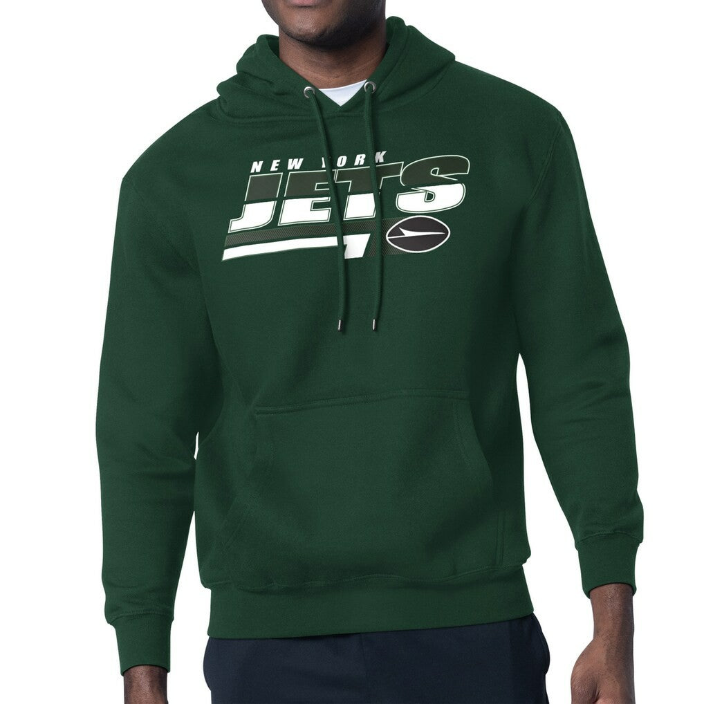 New York Jets Starter Logo Push Graphic Hoodie Green | NFL
