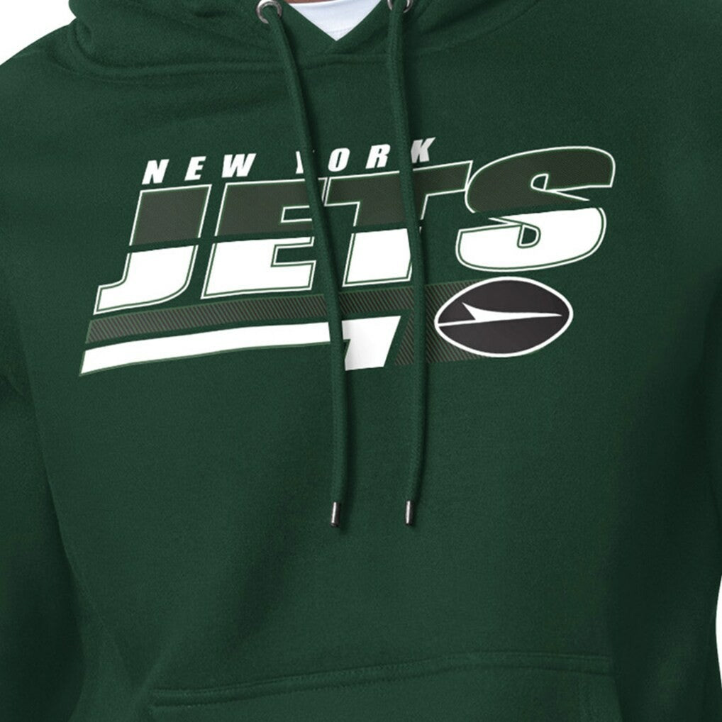New York Jets Starter Logo Push Graphic Hoodie Green | NFL