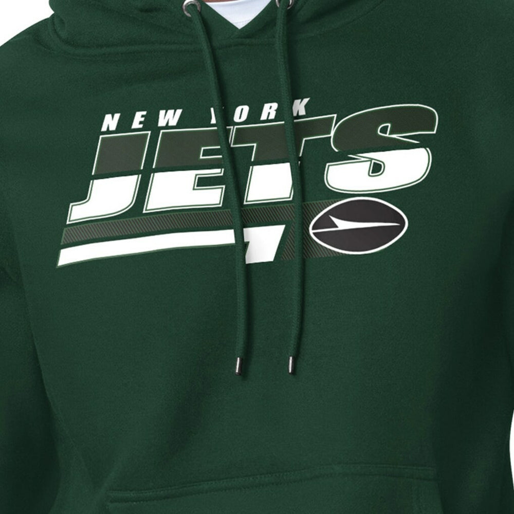 New York Jets Starter Logo Push Graphic Hoodie Green | NFL