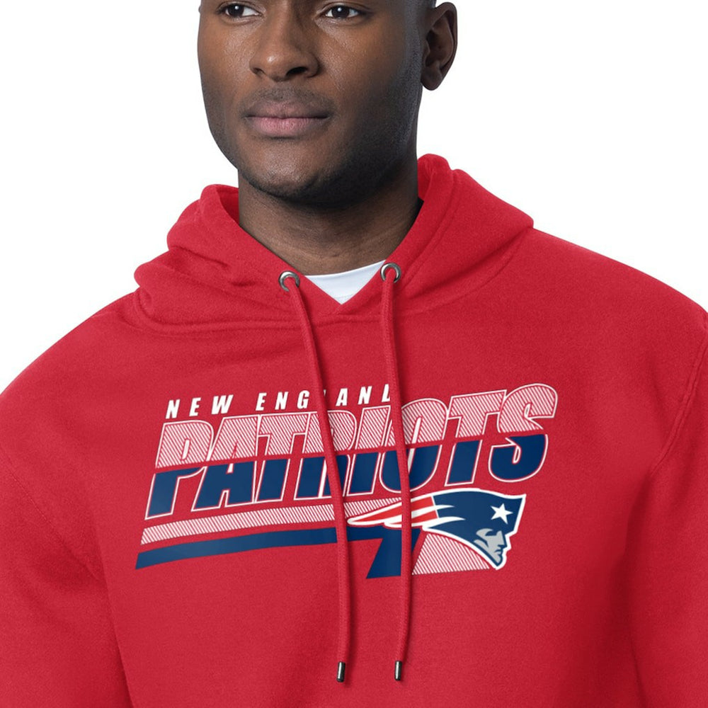 New England Patriots Starter Logo Push Graphic Hoodie Red | NFL