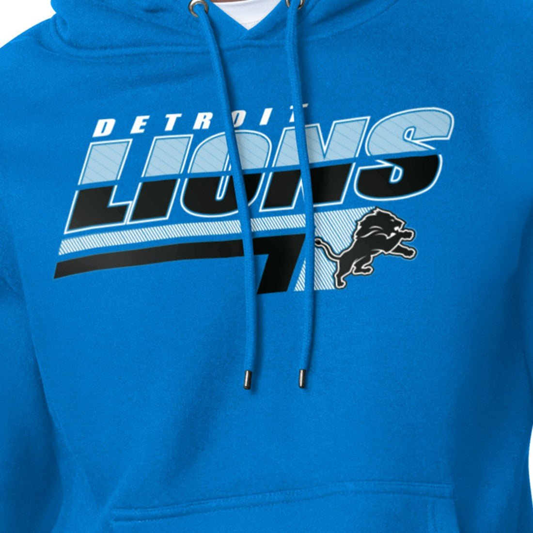 Detroit Lions Starter Logo Push Graphic Hoodie Blue | NFL