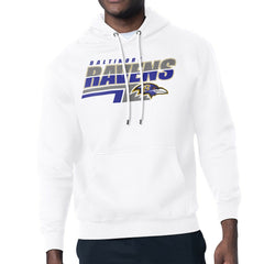 Baltimore Ravens Starter Logo Push Graphic Hoodie White | NFL