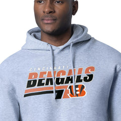 Cincinnati Bengals Starter Logo Push Graphic Hoodie Heather Gray | NFL