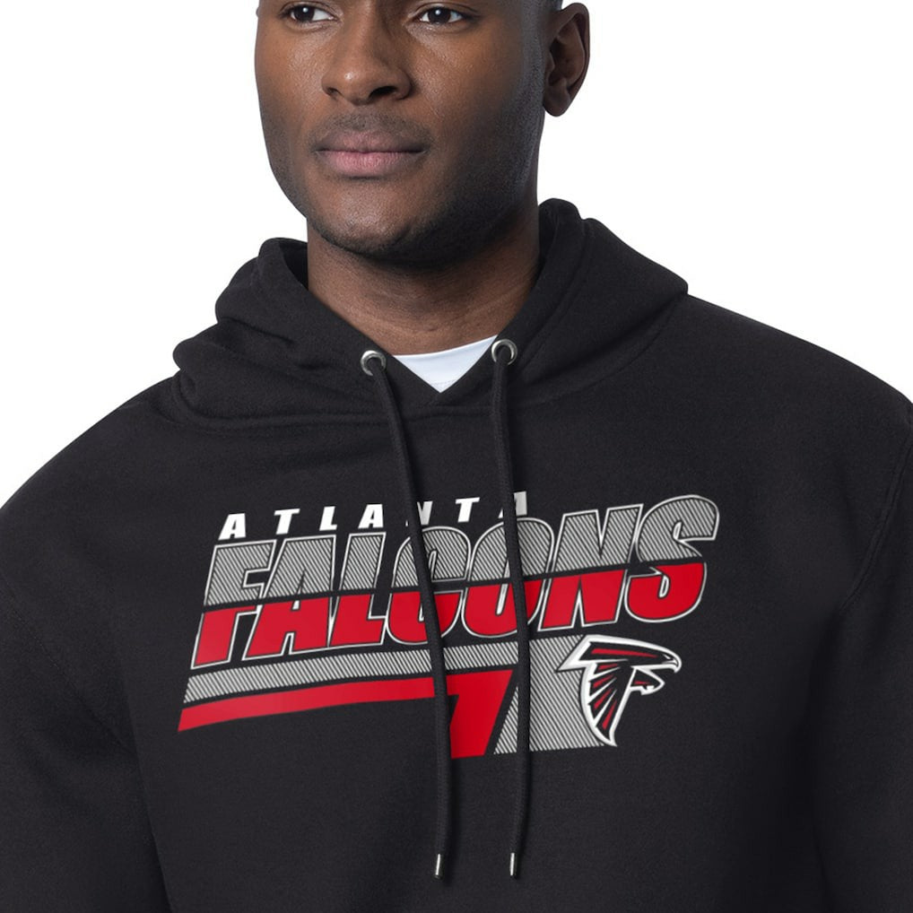 Atlanta Falcons Starter Logo Push Graphic Hoodie Black | NFL