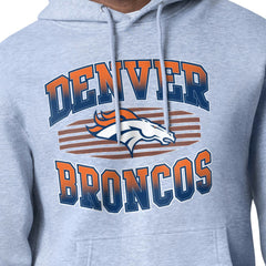 Denver Broncos Starter Team Grit Graphic Hoodie Heather Gray | NFL