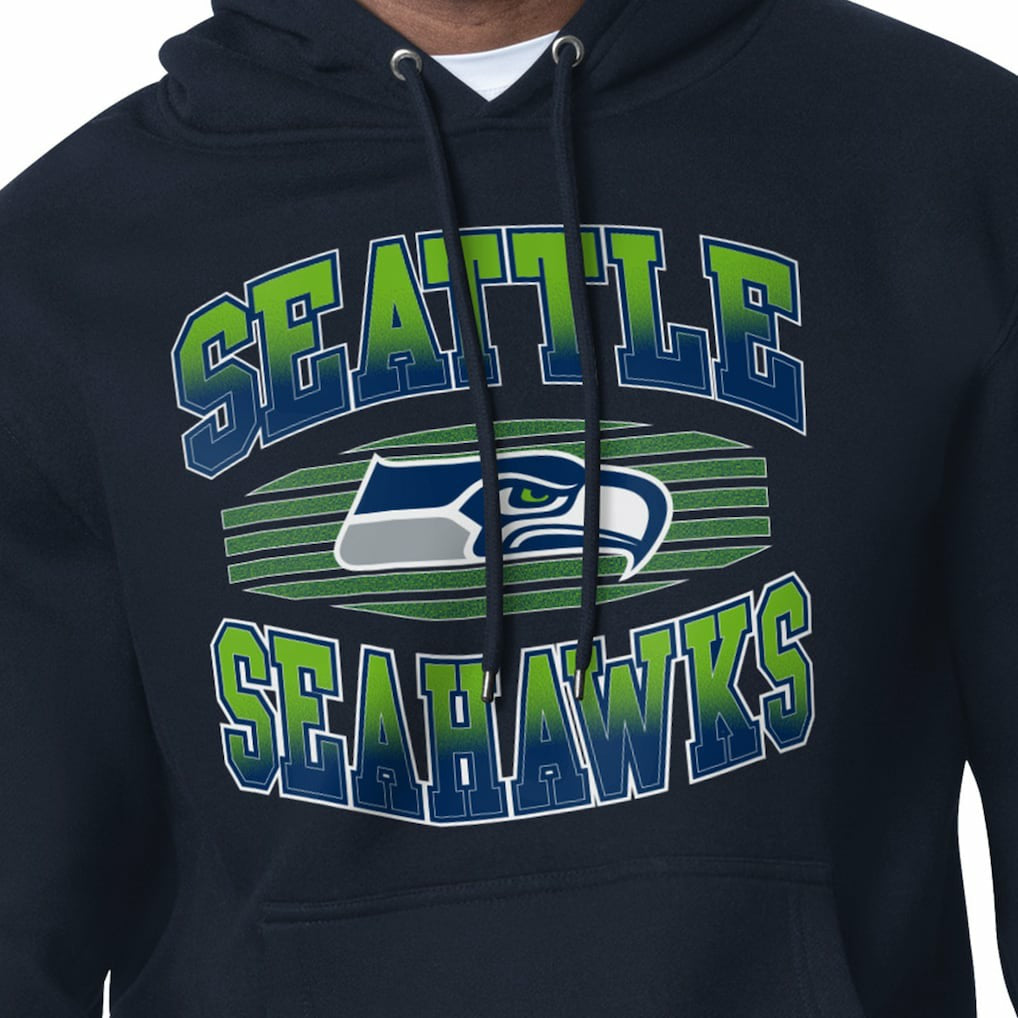 Seattle Seahawks Starter Team Grit Graphic Hoodie College Navy | NFL
