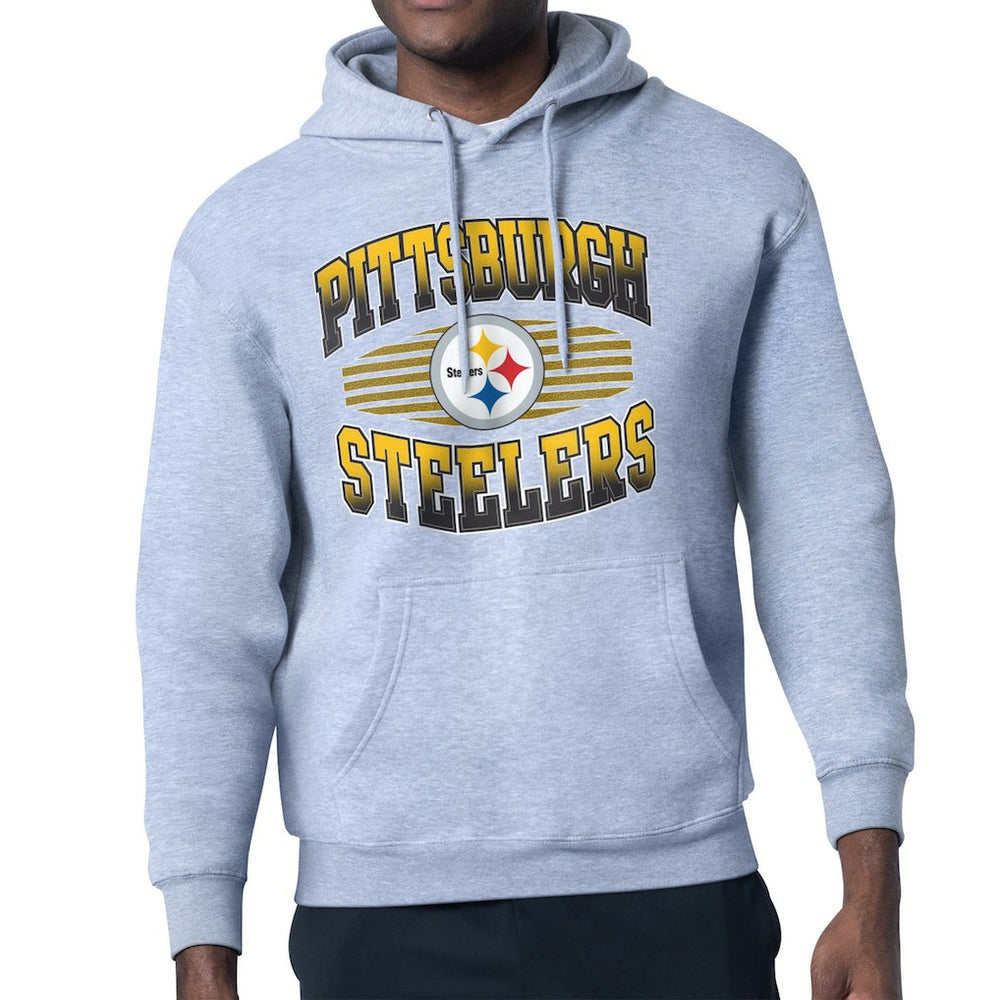 Pittsburgh Steelers Starter Team Grit Graphic Hoodie Heather Gray | NFL