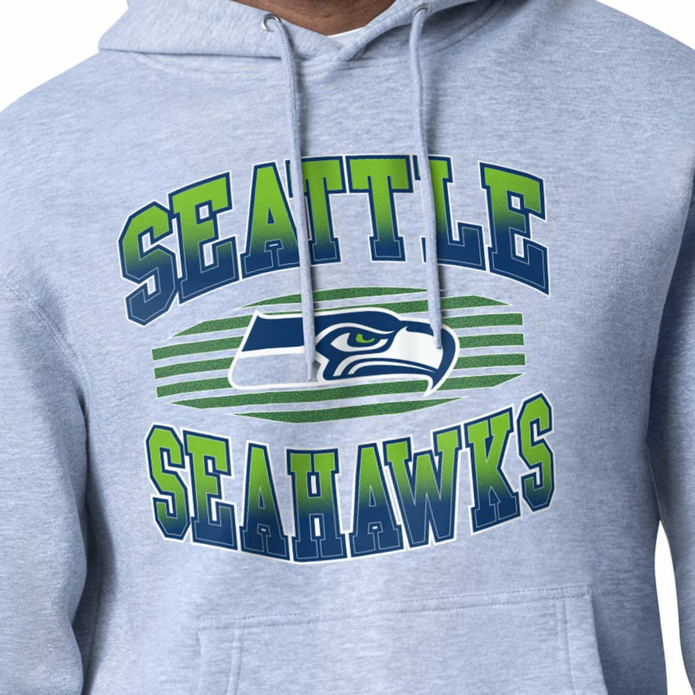 Seattle Seahawks Starter Team Grit Graphic Hoodie Heather Gray | NFL