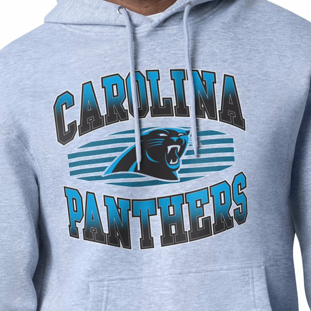 Carolina Panthers Starter Team Grit Graphic Hoodie Heather Gray | NFL
