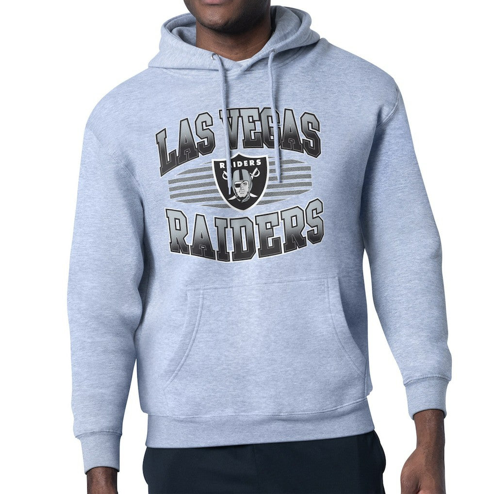 Las Vegas Raiders Starter Team Grit Graphic Hoodie Heather Gray | NFL
