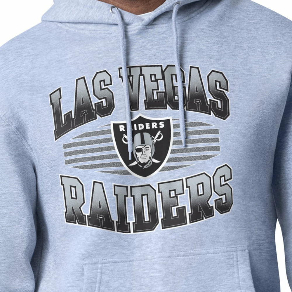 Las Vegas Raiders Starter Team Grit Graphic Hoodie Heather Gray | NFL