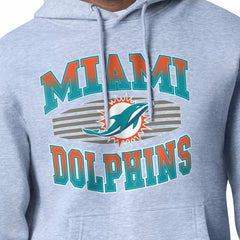 Miami Dolphins Starter Team Grit Graphic Hoodie Heather Gray | NFL