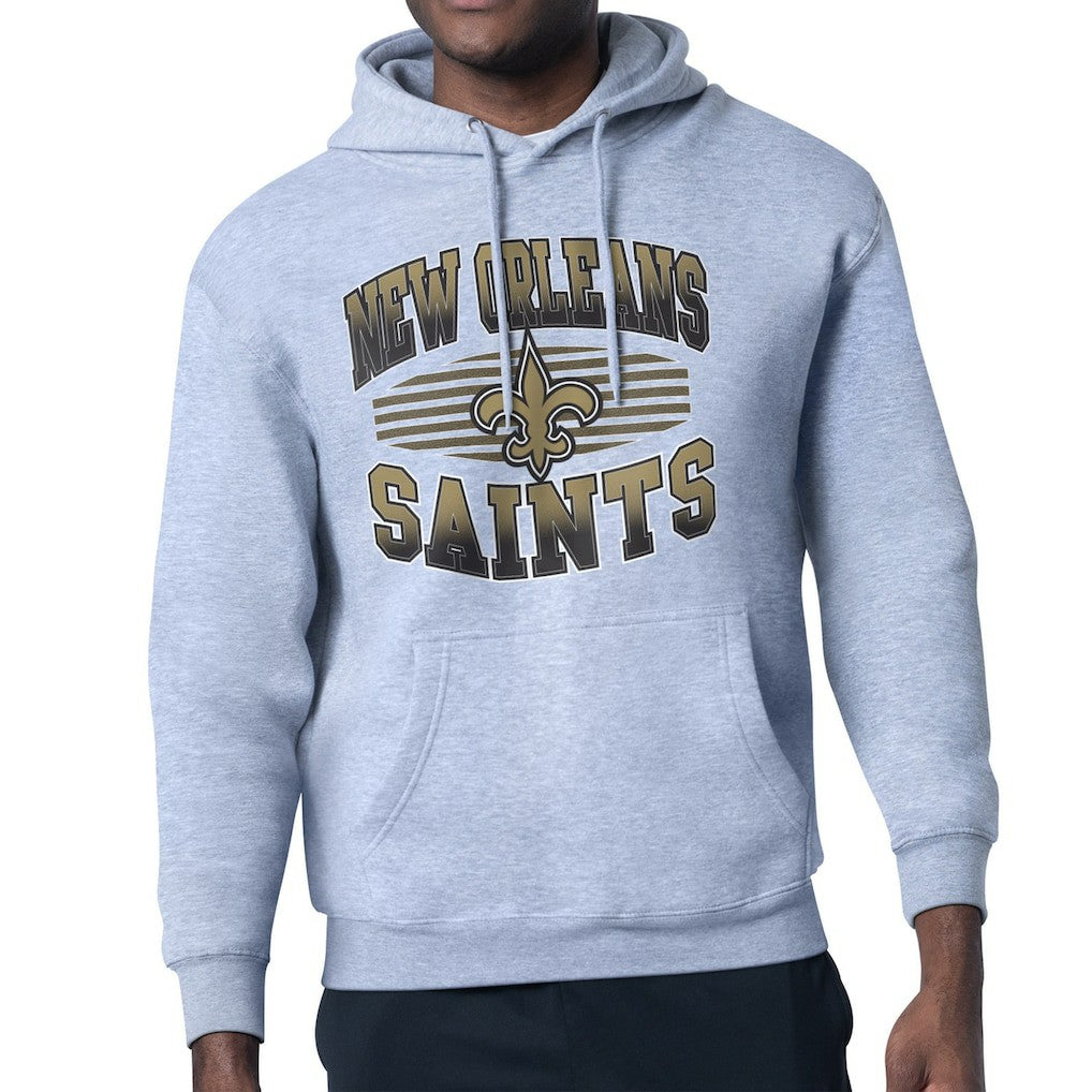 New Orleans Saints Starter Team Grit Graphic Hoodie Heather Gray | NFL