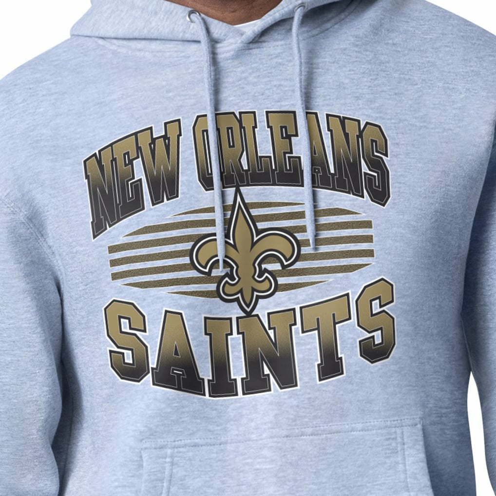 New Orleans Saints Starter Team Grit Graphic Hoodie Heather Gray | NFL