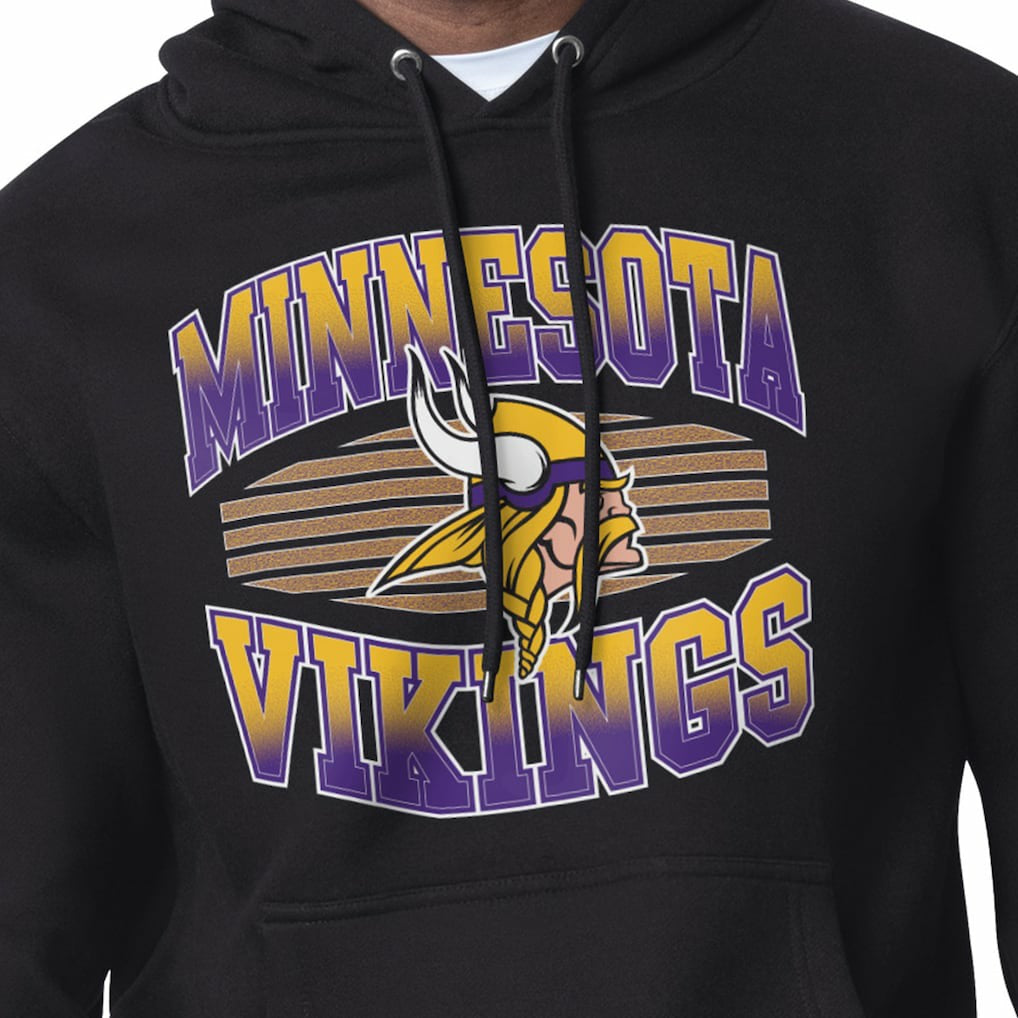Minnesota Vikings Starter Team Grit Graphic Hoodie Black | NFL