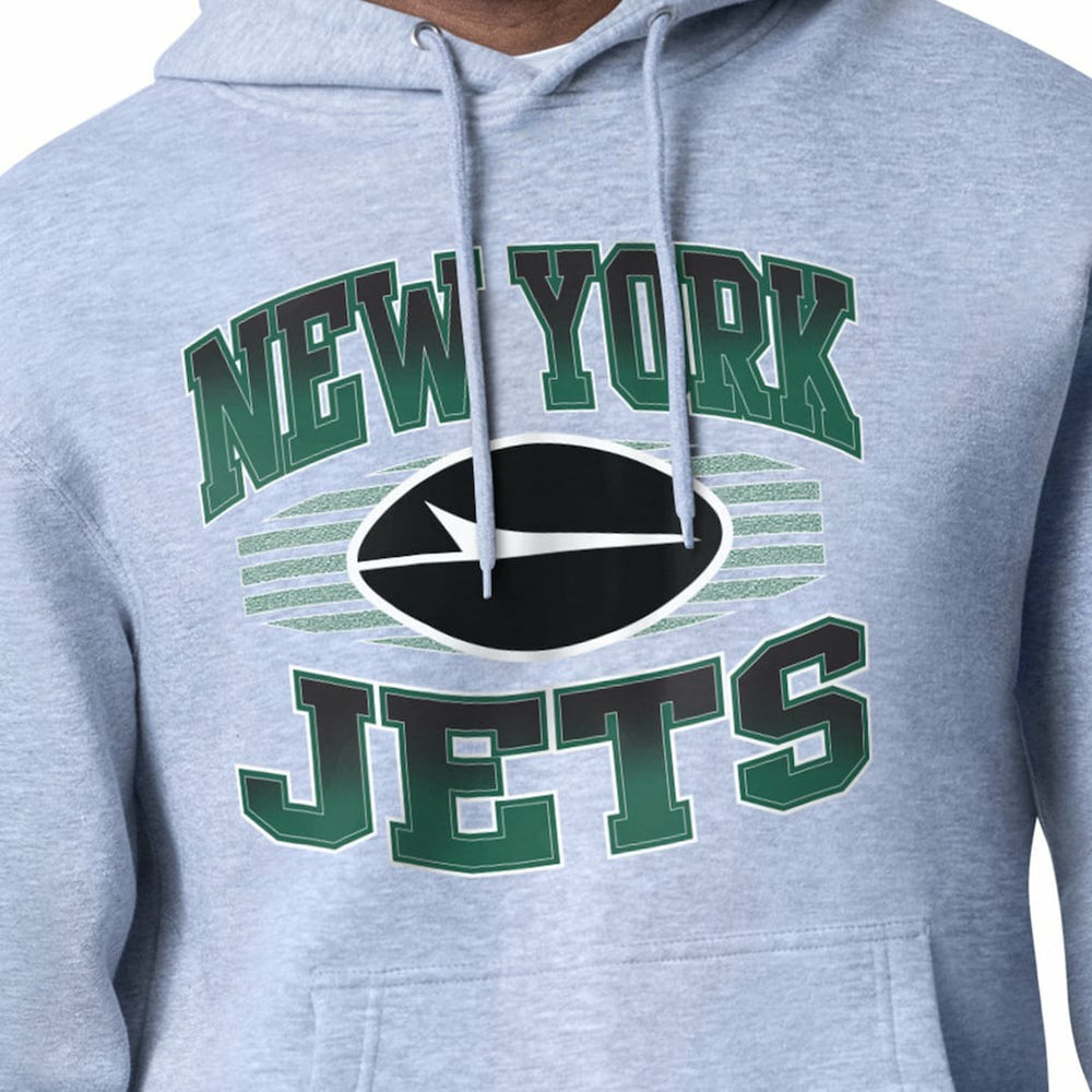 New York Jets Starter Team Grit Graphic Hoodie Heather Gray | NFL