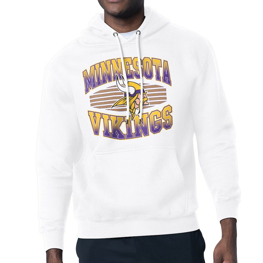 Minnesota Vikings Starter Team Grit Graphic Hoodie White | NFL