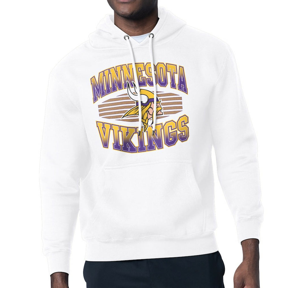 Minnesota Vikings Starter Team Grit Graphic Hoodie White | NFL