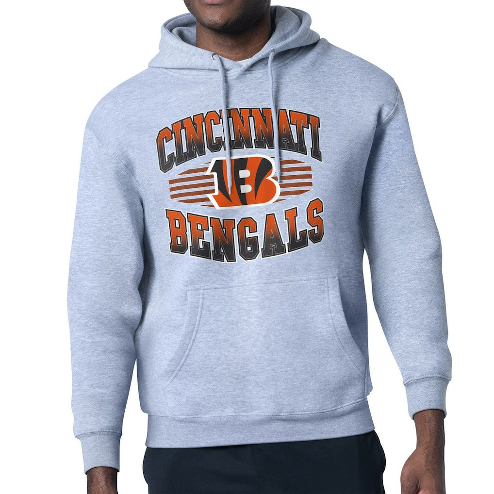 Cincinnati Bengals Starter Team Grit Graphic Hoodie Heather Gray | NFL