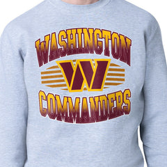 Washington Commanders Starter Team Grit Graphic Fleece Pullover Sweatshirt Heather Gray | NFL