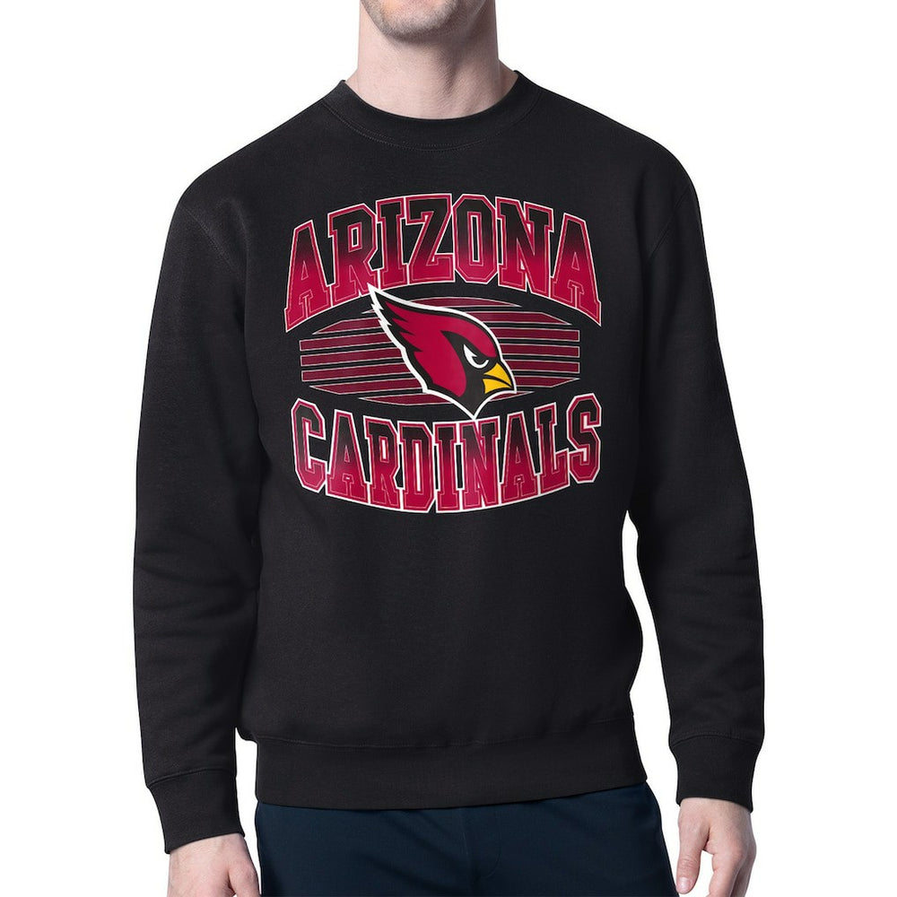 Arizona Cardinals Starter Team Grit Graphic Fleece Pullover Sweatshirt Black | NFL