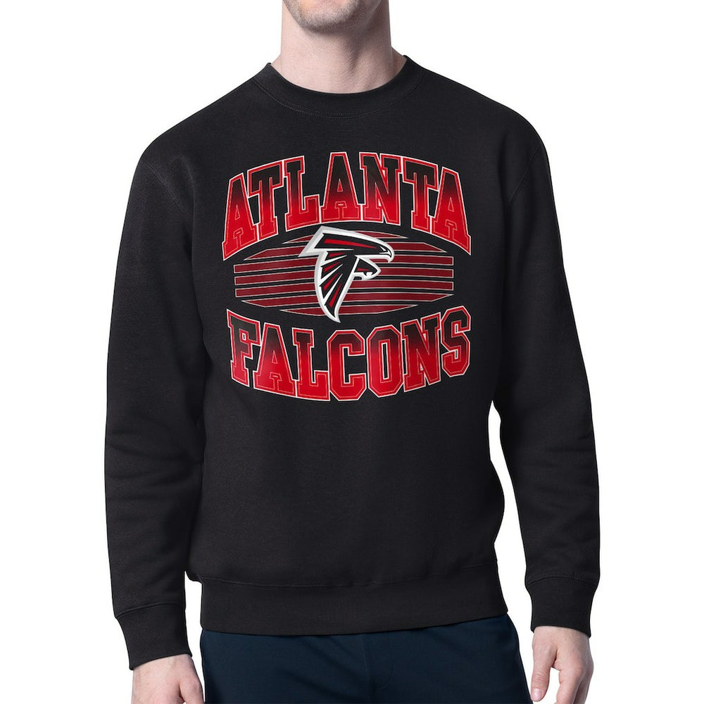 Atlanta Falcons Starter Team Grit Graphic Fleece Pullover Sweatshirt Black | NFL
