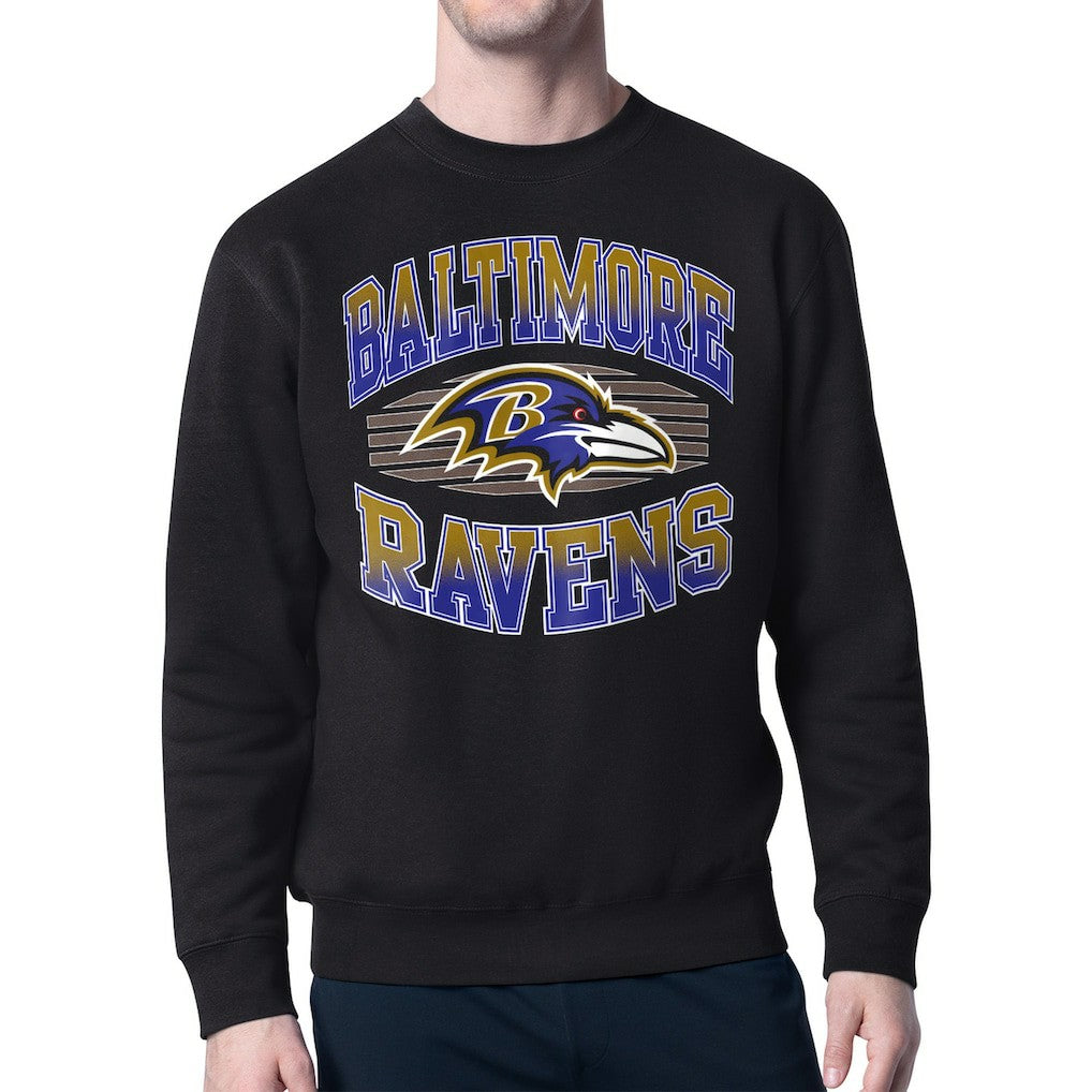 Baltimore Ravens Starter Team Grit Graphic Fleece Pullover Sweatshirt Black | NFL