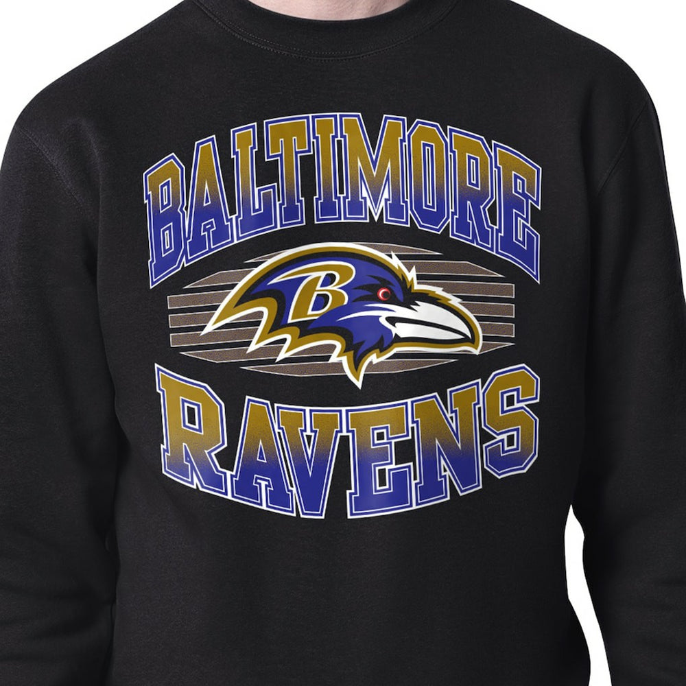 Baltimore Ravens Starter Team Grit Graphic Fleece Pullover Sweatshirt Black | NFL